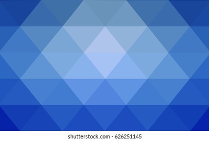 Light BLUE vector polygonal illustration, which consist of triangles. Triangular design for your business. Creative geometric background in Origami style with gradient