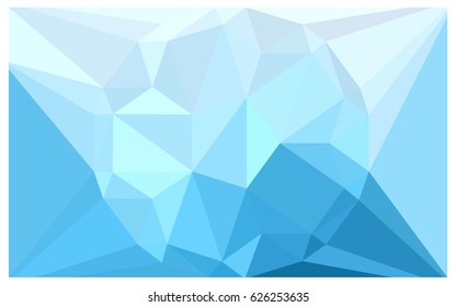 Light BLUE vector polygonal illustration, which consist of triangles with a gemstone in center. Triangular design of a huge diamond for your business. Creative geometric background of gems.