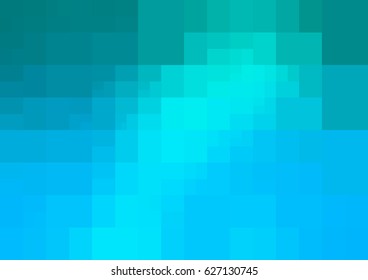 Light BLUE vector polygonal illustration, which consist of rectangles. Rectangular design for your business. Creative geometric background in Origami style with gradient