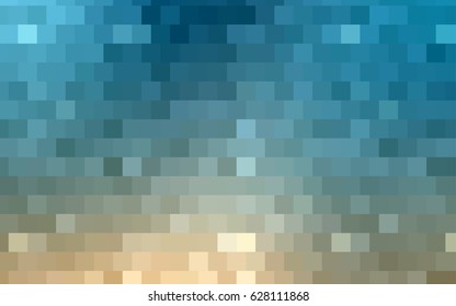 Light BLUE vector polygonal illustration consisting of rectangles. Rectangular design for your business. Creative geometric background in origami style with gradient.