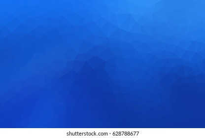 Light BLUE vector polygonal illustration, which consist of triangles. Triangular pattern for your business design. Geometric background in Origami style with gradient. 