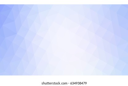 Light BLUE vector polygonal illustration, which consist of triangles. Triangular design for your business. Creative geometric background in Origami style with gradient