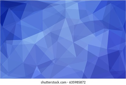 Light BLUE vector polygonal illustration, which consist of triangles. Triangular design for your business. Creative geometric background in Origami style with gradient