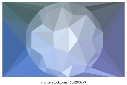 Light BLUE vector polygonal illustration, which consist of triangles with a gemstone in center. Triangular design of a huge diamond for your business. Creative geometric background of gems.
