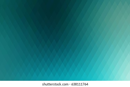 Light BLUE vector polygonal illustration, which consist of rectangles. Rectangular pattern for your business design. Geometric background in Origami style with gradient. 