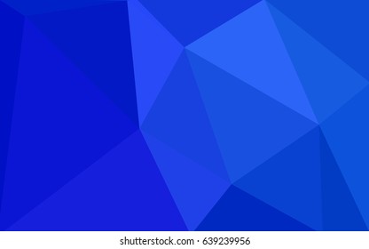 Light BLUE vector polygonal illustration, which consist of triangles. Triangular pattern for your business design. Geometric background in Origami style with gradient. 
