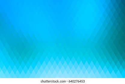 Light BLUE vector polygonal illustration, which consist of rectangles. Rectangular pattern for your business design. Geometric background in Origami style with gradient. 