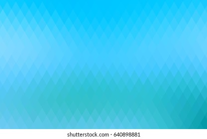 Light BLUE vector polygonal illustration consisting of rectangles. Rectangular design for your business. Creative geometric background in origami style with gradient.