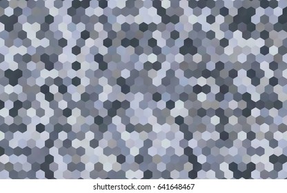 Light BLUE vector polygonal illustration, which consist of hexagons. Hexagonal pattern for your business design. Geometric background in Origami style with gradient. 