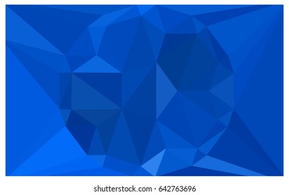 Light BLUE vector polygonal illustration, which consist of triangles with a gemstone in center. Triangular design of a huge diamond for your business. Creative geometric background of gems.