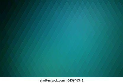 Light BLUE vector polygonal illustration, which consist of rectangles. Rectangular pattern for your business design. Geometric background in Origami style with gradient. 
