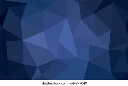 Light BLUE vector polygonal illustration, which consist of triangles. Triangular design for your business. Creative geometric background in Origami style with gradient