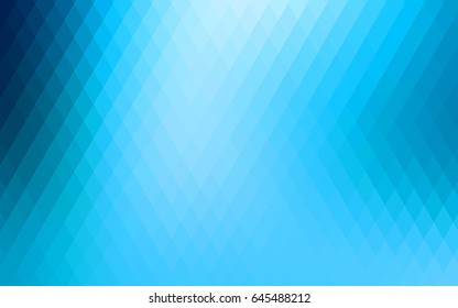 Light BLUE vector polygonal illustration consisting of rectangles. Rectangular design for your business. Creative geometric background in origami style with gradient.