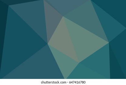 Light BLUE vector polygonal illustration, which consist of triangles. Triangular design for your business. Creative geometric background in Origami style with gradient