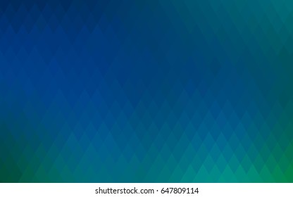 Light BLUE vector polygonal illustration, which consist of rectangles. Rectangular pattern for your business design. Geometric background in Origami style with gradient. 
