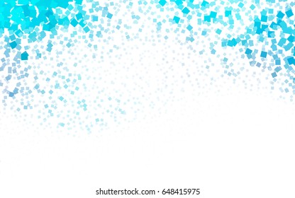 Light BLUE vector polygonal illustration, which consist of rectangles. Rectangular pattern for your business design. Geometric background in Origami style with gradient. 