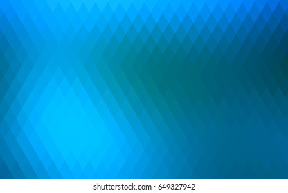 Light BLUE vector polygonal illustration consisting of rectangles. Rectangular design for your business. Creative geometric background in origami style with gradient.