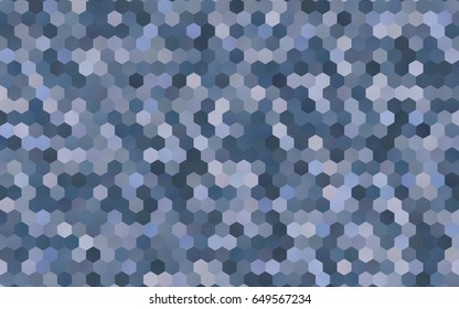 Light BLUE vector polygonal illustration, which consist of hexagons. Hexagonal pattern for your business design. Geometric background in Origami style with gradient. 