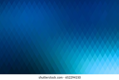 Light BLUE vector polygonal illustration consisting of rectangles. Rectangular design for your business. Creative geometric background in origami style with gradient.