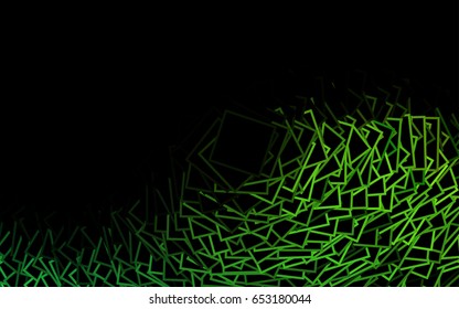 Light BLUE vector polygonal illustration, which consist of rectangles. Rectangular pattern for your business design. Geometric background in Origami style with gradient. 