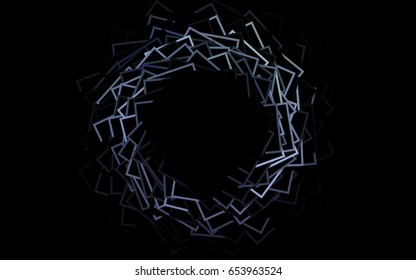 Light BLUE vector polygonal illustration consisting of rectangles. Rectangular design for your business. Creative geometric background in origami style with gradient.