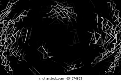 Light BLUE vector polygonal illustration, which consist of rectangles. Rectangular pattern for your business design. Geometric background in Origami style with gradient. 