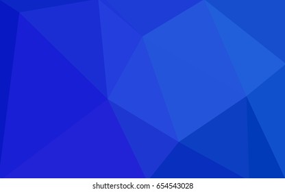 Light BLUE vector polygonal illustration, which consist of triangles. Triangular design for your business. Creative geometric background in Origami style with gradient