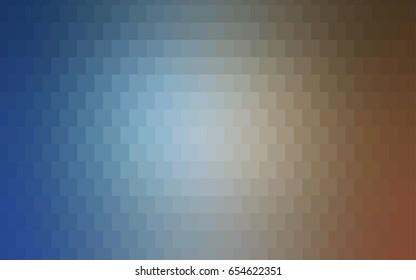 Light BLUE vector polygonal illustration, which consist of rectangles. Rectangular pattern for your business design. Geometric background in Origami style with gradient. 
