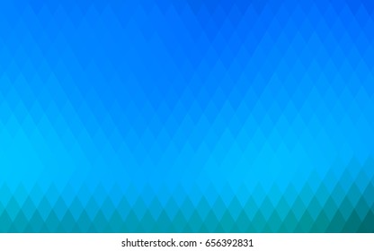 Light BLUE vector polygonal illustration consisting of rectangles. Rectangular design for your business. Creative geometric background in origami style with gradient.