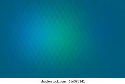Light BLUE vector polygonal illustration, which consist of rectangles. Rectangular pattern for your business design. Geometric background in Origami style with gradient. 