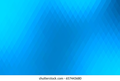 Light BLUE vector polygonal illustration, which consist of rectangles. Rectangular pattern for your business design. Geometric background in Origami style with gradient. 