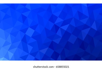 Light BLUE vector polygonal illustration, which consist of triangles. Triangular design for your business. Creative geometric background in Origami style with gradient