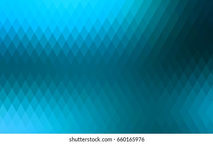 Light BLUE vector polygonal illustration consisting of rectangles. Rectangular design for your business. Creative geometric background in origami style with gradient.