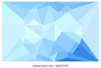 Light BLUE vector polygonal illustration, which consist of triangles with a gemstone in center. Triangular design of a huge diamond for your business. Creative geometric background of gems.