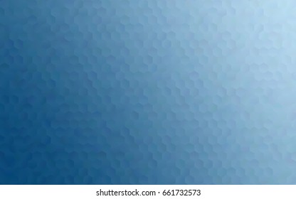 Light BLUE vector polygonal illustration, which consist of hexagons. Hexagonal design for your business. Creative geometric background in Origami style with gradient