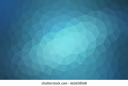 Light BLUE vector polygonal illustration, which consist of triangles. Triangular pattern for your business design. Geometric background in Origami style with gradient. 