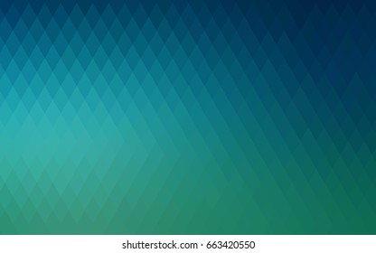 Light BLUE vector polygonal illustration, which consist of rectangles. Rectangular pattern for your business design. Geometric background in Origami style with gradient. 