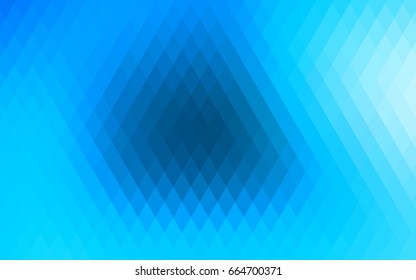 Light BLUE vector polygonal illustration consisting of rectangles. Rectangular design for your business. Creative geometric background in origami style with gradient.