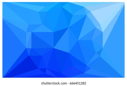 Light BLUE vector polygonal illustration, which consist of triangles with a gemstone in center. Triangular design of a huge diamond for your business. Creative geometric background of gems.
