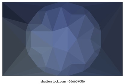 Light BLUE vector polygonal illustration, which consist of triangles with a gemstone in center. Triangular design of a huge diamond for your business. Creative geometric background of gems.