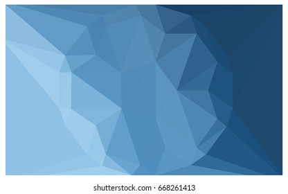 Light BLUE vector polygonal illustration, which consist of triangles with a gemstone in center. Triangular design of a huge diamond for your business. Creative geometric background of gems.