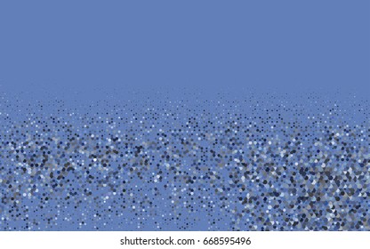 Light BLUE vector polygonal illustration, which consist of hexagons. Hexagonal design for your business. Creative geometric background in Origami style with gradient