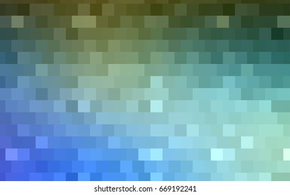 Light BLUE vector polygonal illustration consisting of rectangles. Rectangular design for your business. Creative geometric background in origami style with gradient.