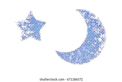 Light BLUE vector polygonal illustration, which consist of hexagons. Hexagonal design for your business. Creative geometric background in Origami style with gradient