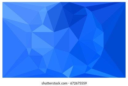 Light BLUE vector polygonal illustration, which consist of triangles with a gemstone in center. Triangular design of a huge diamond for your business. Creative geometric background of gems.