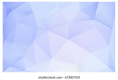Light BLUE vector polygonal illustration, which consist of triangles. Triangular pattern for your business design. Geometric background in Origami style with gradient. 