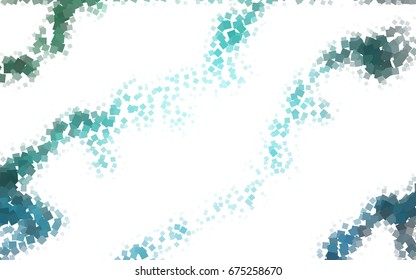 Light BLUE vector polygonal illustration, which consist of rectangles. Rectangular pattern for your business design. Geometric background in Origami style with gradient. 