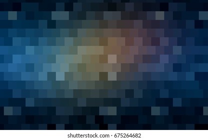 Light BLUE vector polygonal illustration, which consist of rectangles. Rectangular pattern for your business design. Geometric background in Origami style with gradient. 