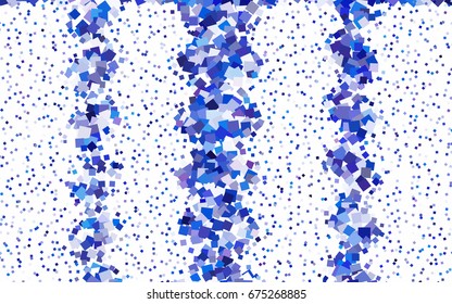 Light BLUE vector polygonal illustration consisting of rectangles. Rectangular design for your business. Creative geometric background in origami style with gradient.