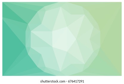Light BLUE vector polygonal illustration, which consist of triangles with a gemstone in center. Triangular design of a huge diamond for your business. Creative geometric background of gems.